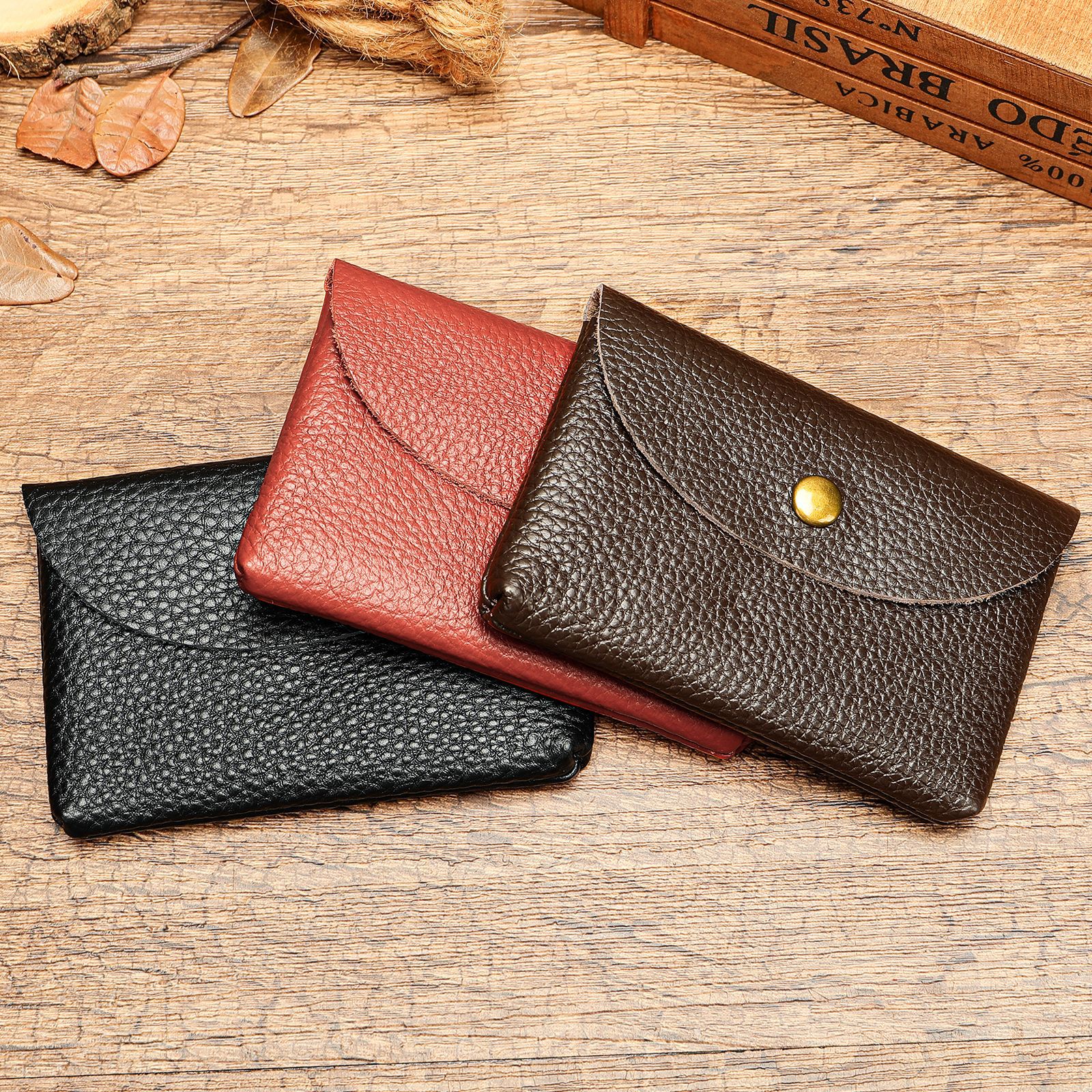 NIUCUNZH真皮零钱包男女迷你小零钱袋卡包钥匙包钱夹女钱袋硬币包