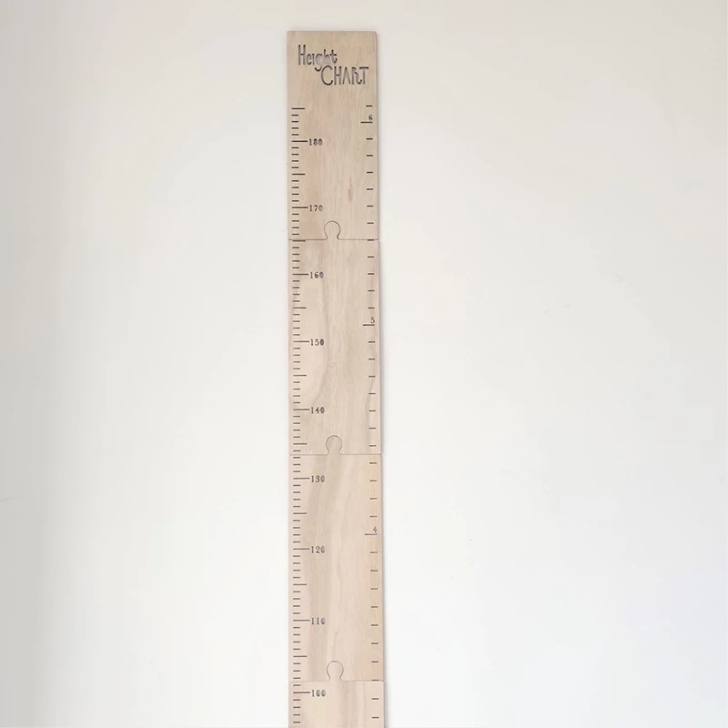 跨境家居北欧木质身高尺儿童房装饰木质测量尺儿童身高室内高度表详情图2