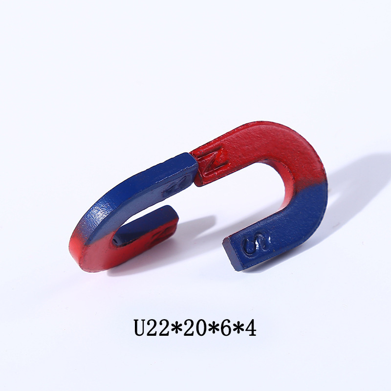厂家直供U22*20*6*4马蹄磁铁 强力磁铁永磁材料 实验室U型吸铁石