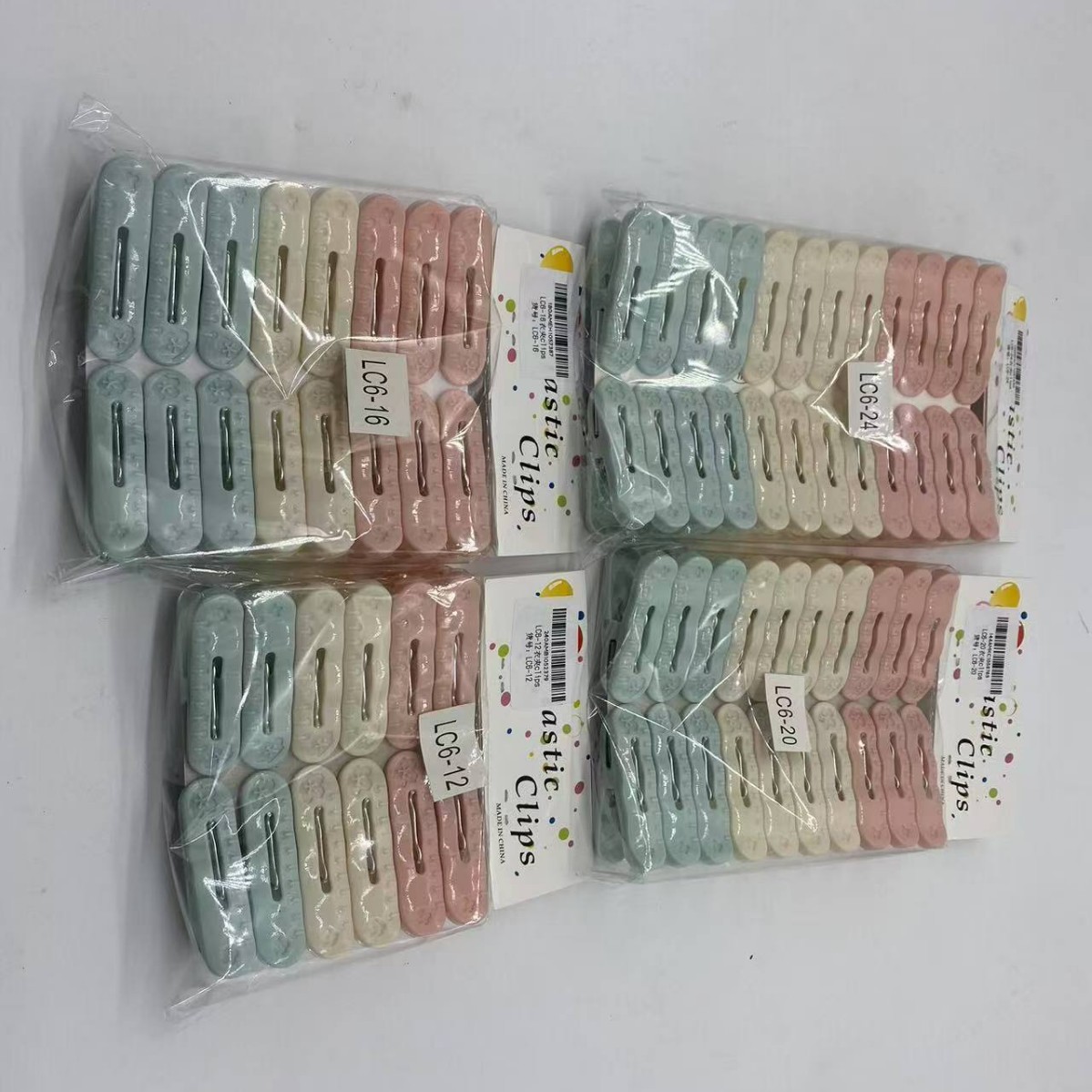 12个装马卡龙塑料夹被夹袜夹裤夹衣夹全新料收纳夹晾衣夹2元店