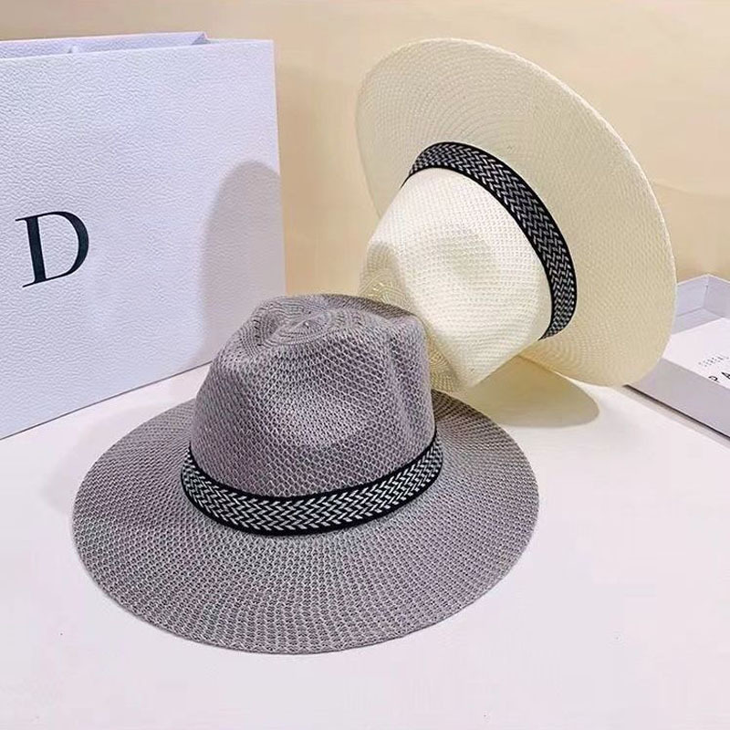 Straw Hat Men's Sun Protection Hat Summer Middle-Aged And Elderly Hat Summer Outdoor Travel Top Hat Big Rim Fishing Hat Specification drawing