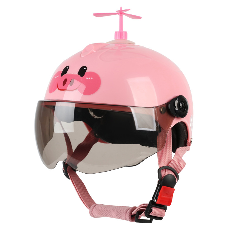 National standard 3C certification helmet electric vehicle children's helmet boys and girls four seasons electric vehicle helmet cute personality model Item Picture