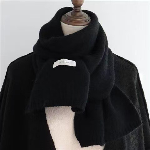 Koreana tejido bufanda versátil mujer invierno pareja influencers ins otoño invierno calentador babero nuevo klein azul mujer pic 5