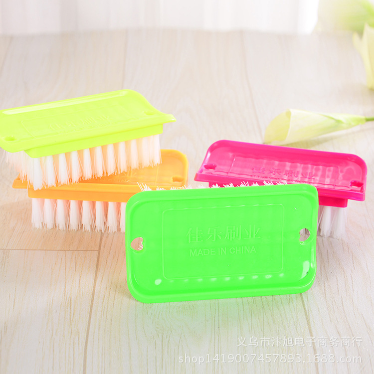 818 New square plastic brush, multi-purpose laundry brush, plastic laundry brush, cleaning brush, 2-yuan store supply details Picture