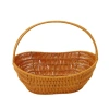 New imitation rattan woven hand-held flower baskets, souvenir flower baskets, flowerpot flower baskets, and garden flower baskets are available for wholesale from the manufacturer Item Picture