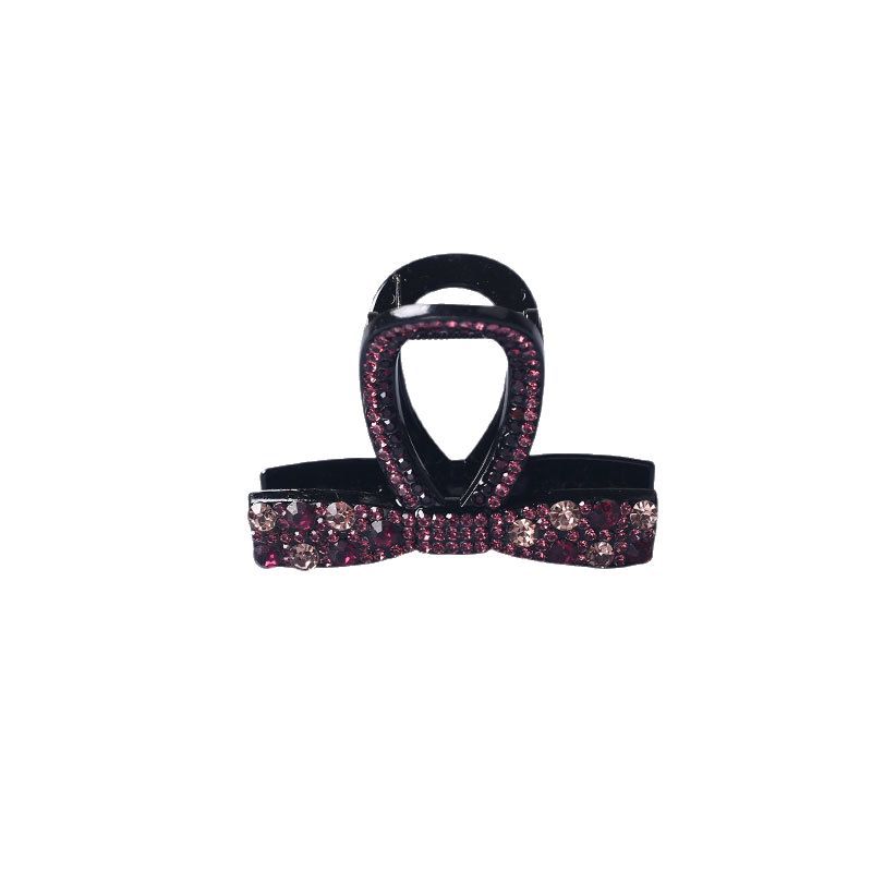 High-end Korean double-row water diamond grab clip, light luxury sparkling diamond large shark clip, back head plate hair clip, new style hair clip Item Picture