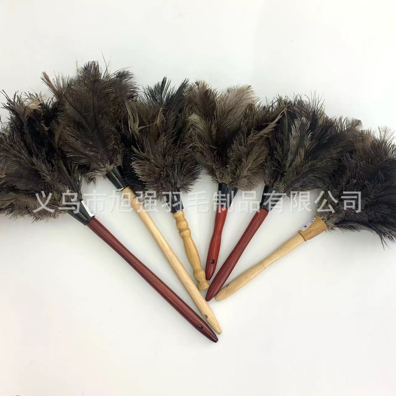 工厂直销鸡毛掸子家用不掉毛静电除尘掸子车用扫灰鸵鸟毛清洁扫把
