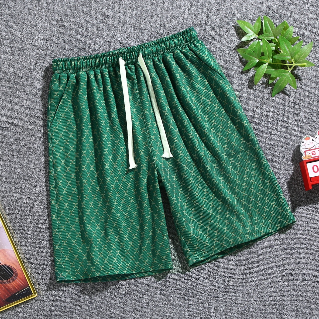 2025 Summer casual beach shorts, men's high-end pants, trendy and versatile capri pants, men's wide underpants Specification image
