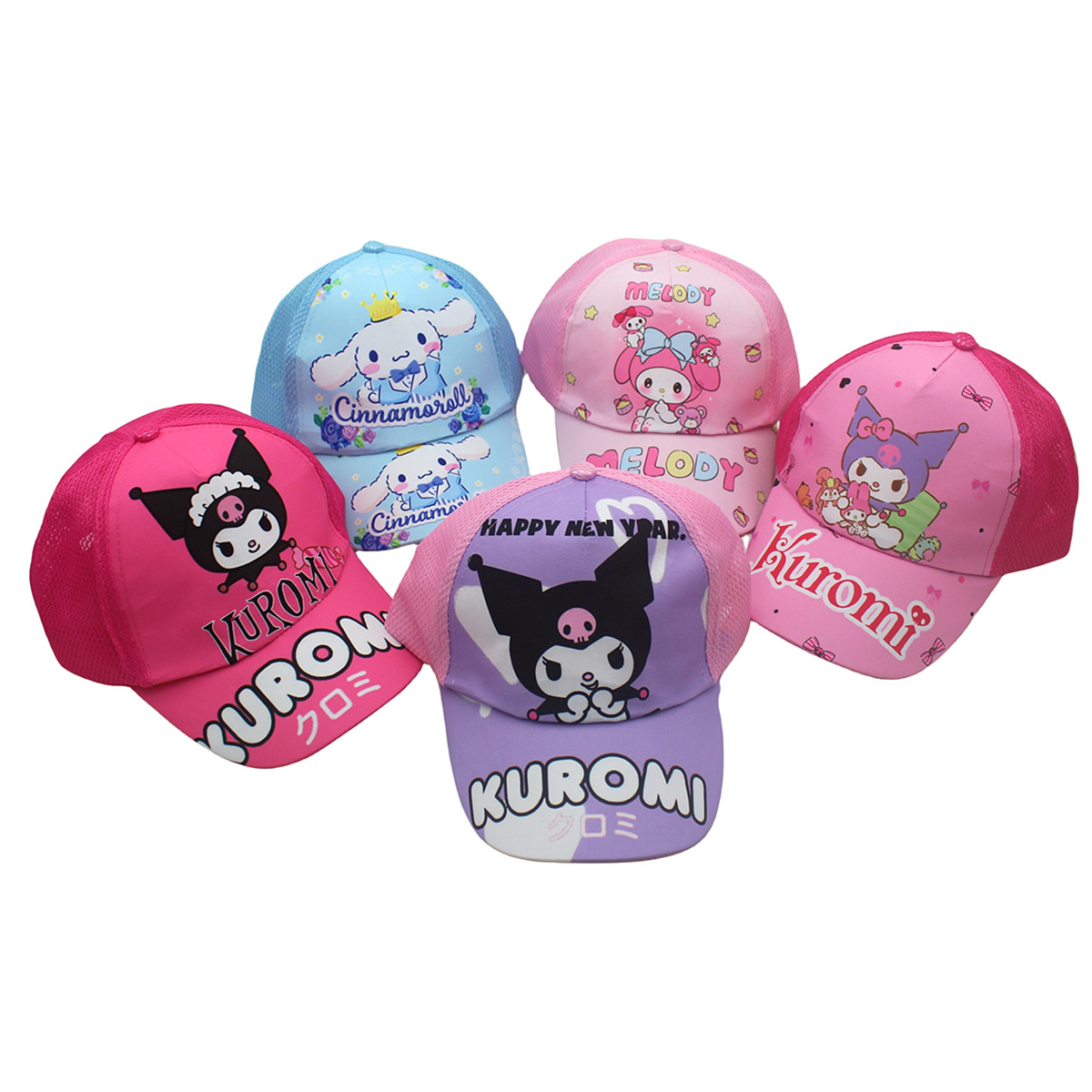 Cross-Border Animation Sanrio Printed Children's Baseball Cap Kulomi Melody Cute Cartoon Boys And Girls Cap details Picture