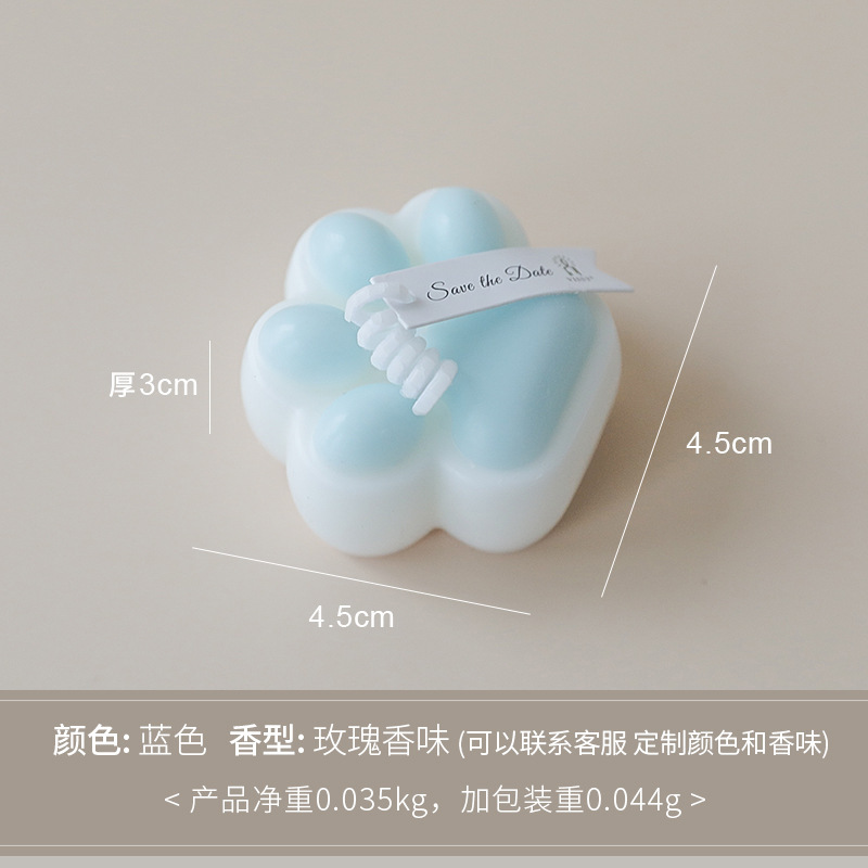 Wholesale scented candles, InS-style cat-shaped creative souvenirs, diy home decoration scented cat paw candles Specification image