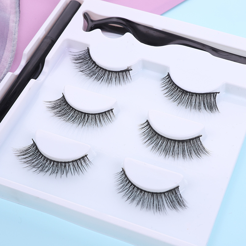Factory Abbyshop6d-00 6 Self-Adhesive Liquid Eyeliner Glue Pen False Eyelash Set Foreign Trade Application Scenario