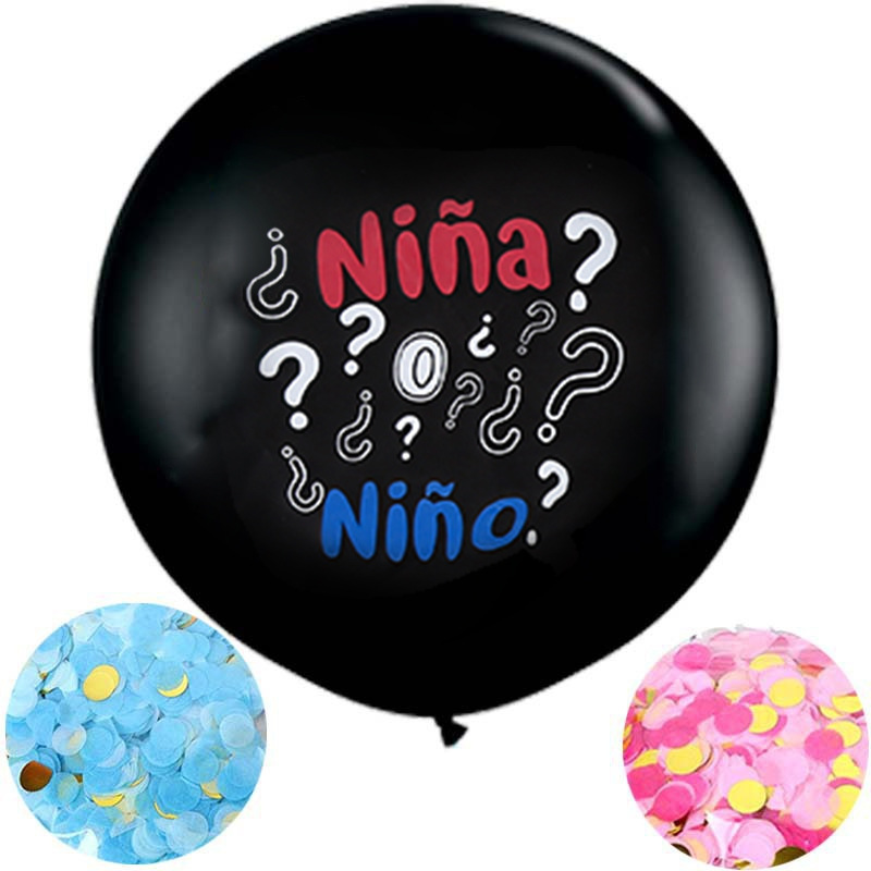 No. 80 print gender reveal Balloon set boy or girl Baby Boy/girl Amazon card set arrangement Specification image