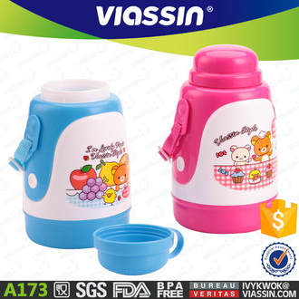 A173 Viassin Children's Water Bottle (Revolving water bottle 800ml) Student water bottle Cold water bottle Item Picture