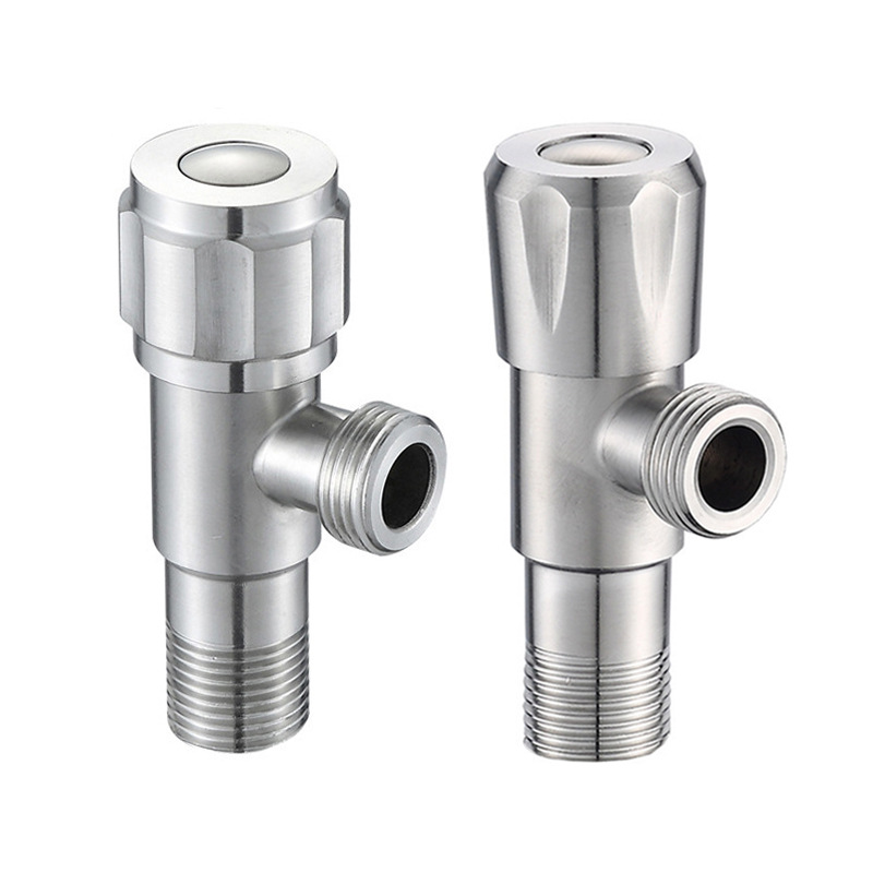 304 stainless steel Angle valve, copper core cold and hot water inlet eight-shaped valve, toilet, water heater Angle valve, stop valve, household