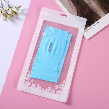 Manufacturers direct purchase clothing underwear packaging bag ice sleeve stockings bag new four-leaf clover three-side sealing pe self-sealing bag spot thumbnail