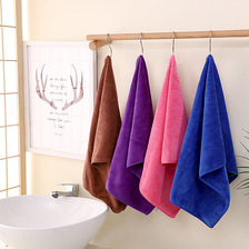 素色超细纤维毛巾擦车巾面巾浴巾礼品巾支持一件代发支持轻加工
