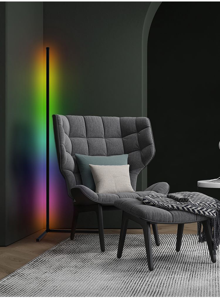 5050 Bluetooth Color-changing RGB Floor Lamp, 5v Bluetooth Voice, Bluetooth Remote Control, Festival color-changing Corner lamp, silicone Application Scenario