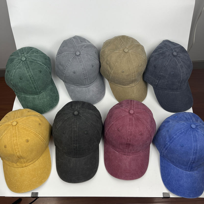 Wash Baseball Cap Foreign Trade To Do Old Fisherman Hat Retro Sunscreen Coating Basin Hat Wholesale Duck Tongue Cowboy Hat Custom details Picture