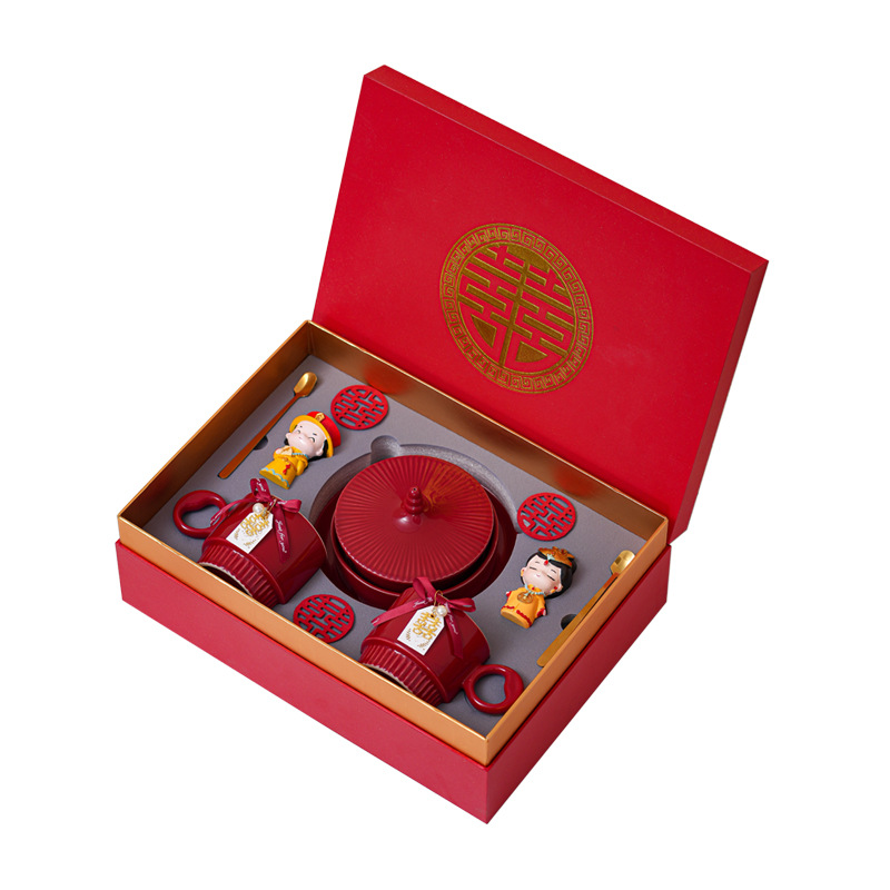 The Forbidden City cultural and creative fruit plate set is a wedding gift for the newlyweds, a wedding engagement gift, and a practical souvenir for best friends Item Picture