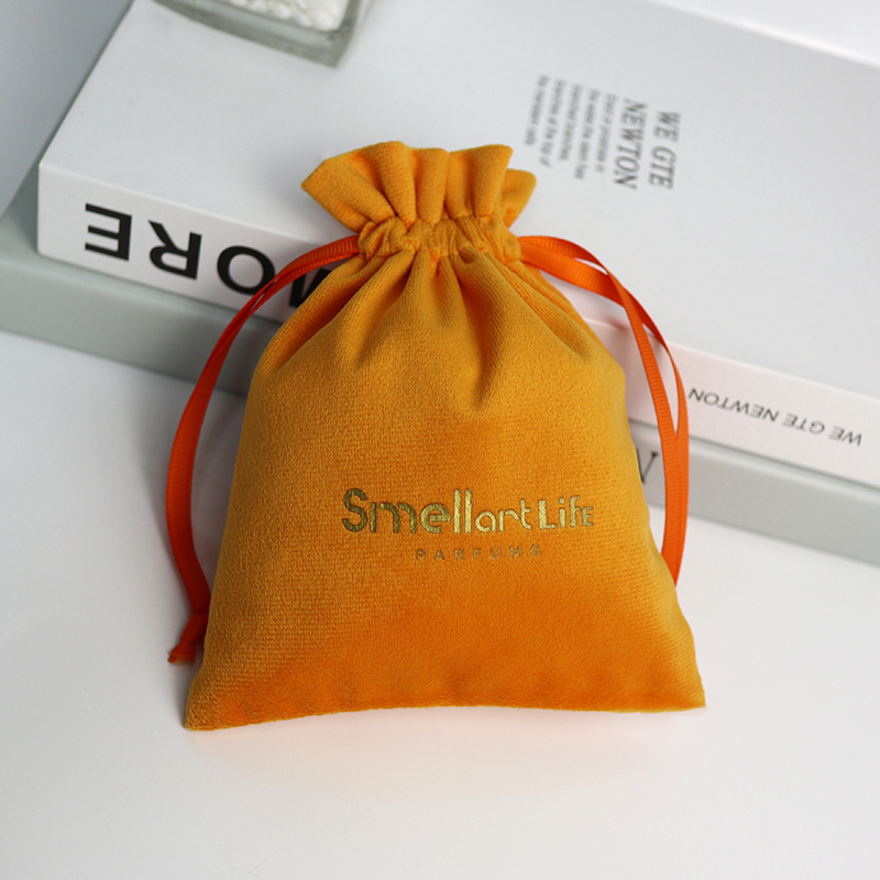 Hermes orange velvet bag, bag storage drawstring bag, jewelry packaging velvet bag, underwear dust-proof drawstring bag Application Scenario