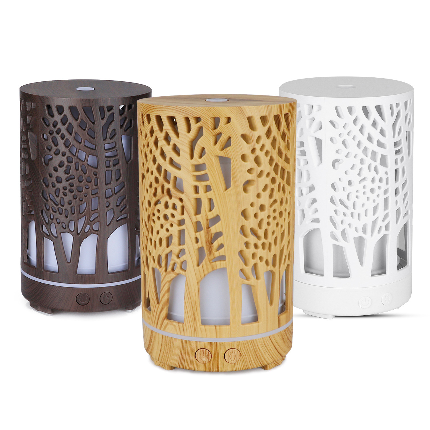 200ml creative new wood grain aromatherapy machine Home office bedroom desktop diffuser humidifier full figure