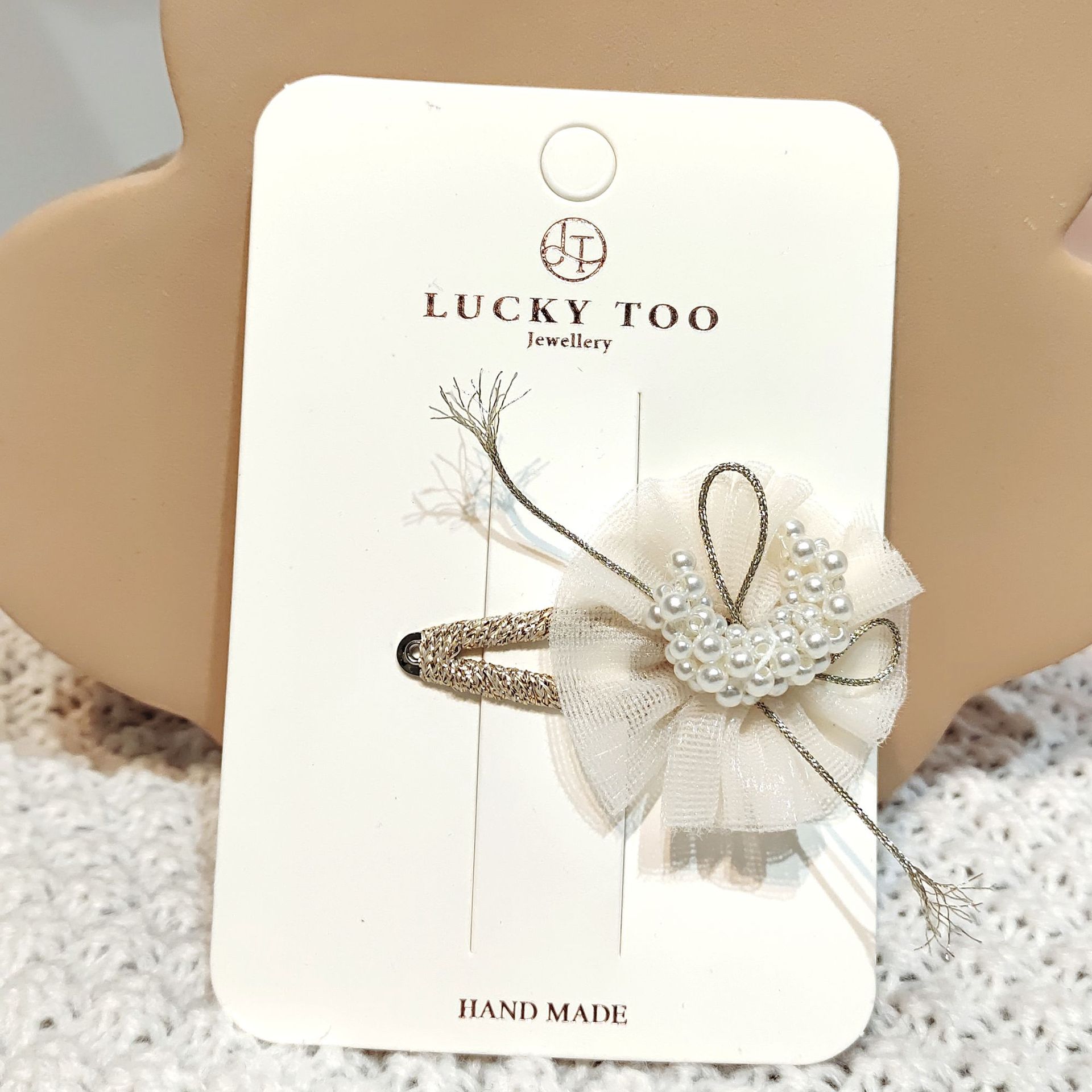 Hair Clip Lt10248 Korean Children's Pearl Moon Salsa Style Girls Hair Clip Application Scenario