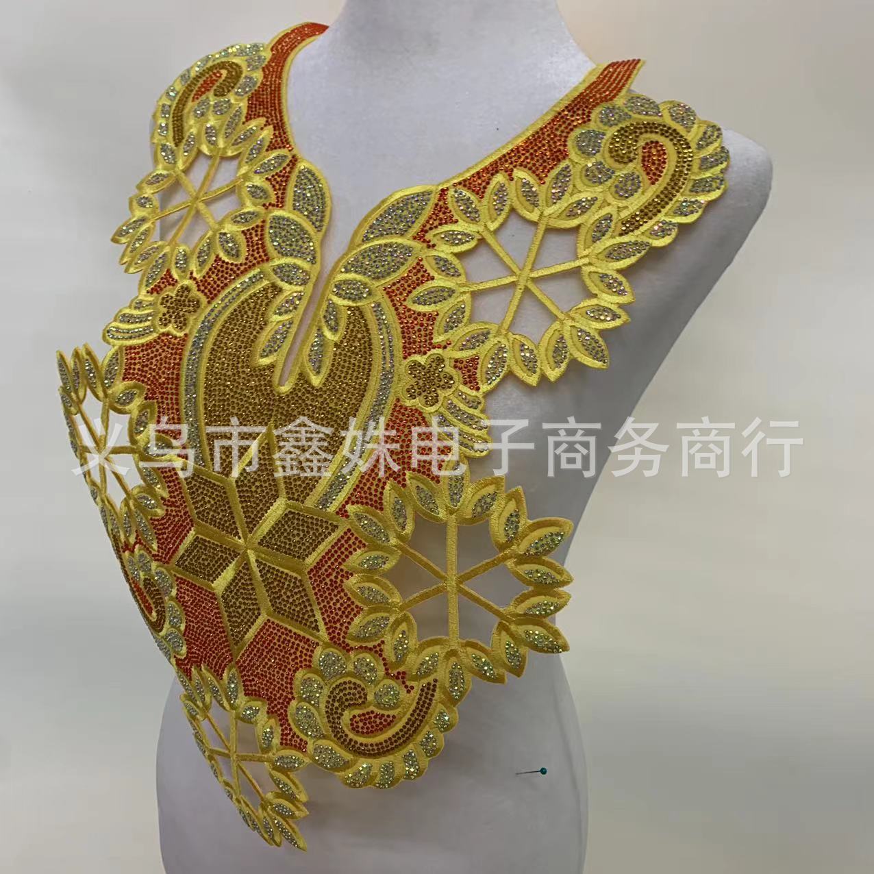 New ethnic-style hot diamond craft clothing and dance costumes, new DIY accessories, with adhesive backing details Picture