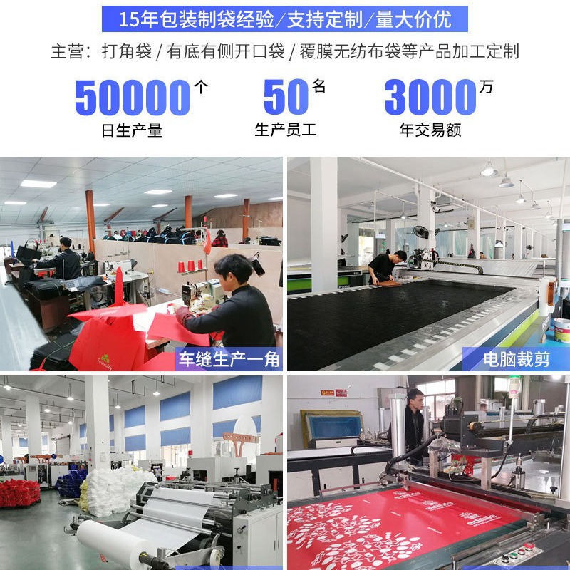 Custom-made hand-held woven bags with pp film coating for shopping, large-capacity folding clothing, plastic waterproof snake skin moving bags details Picture