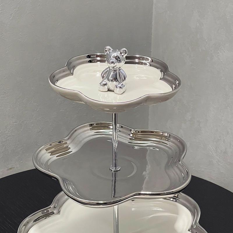 Electroplated bear fruit plate