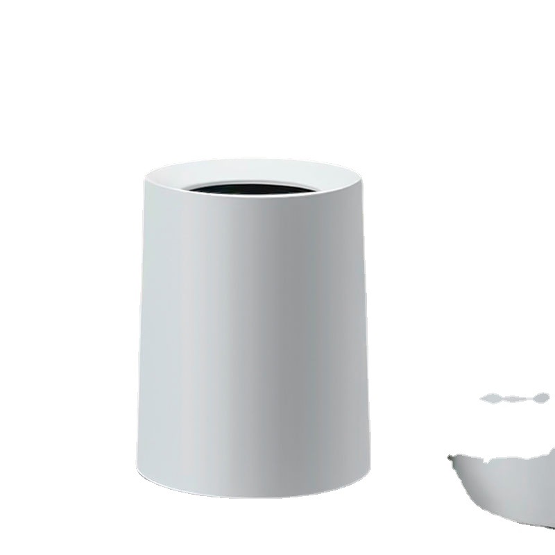 北欧垃圾桶双层家用简约客厅卧室厨房卫生间办公室创意厕所圆形筒详情图5