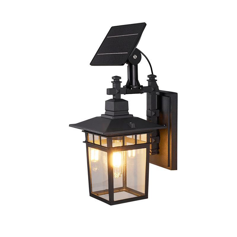 Wholesale of new outdoor solar lamps with bulbs, thickened utility wall lamps, bright and durable exterior split wall lamps Item Picture
