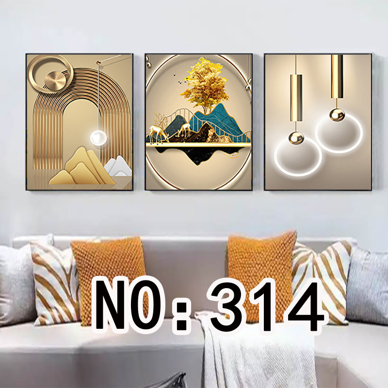 装饰画/新中式中堂画/玄关墙画/装饰挂画加长新中式/墙画白底实物图