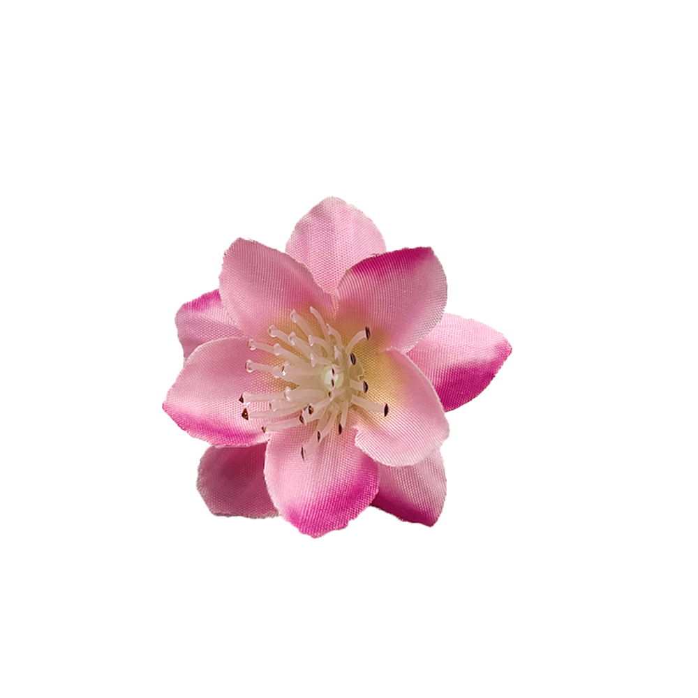 假花/5朵塑膠花/塑膠花/仿真花/塑料仿真花白底实物图