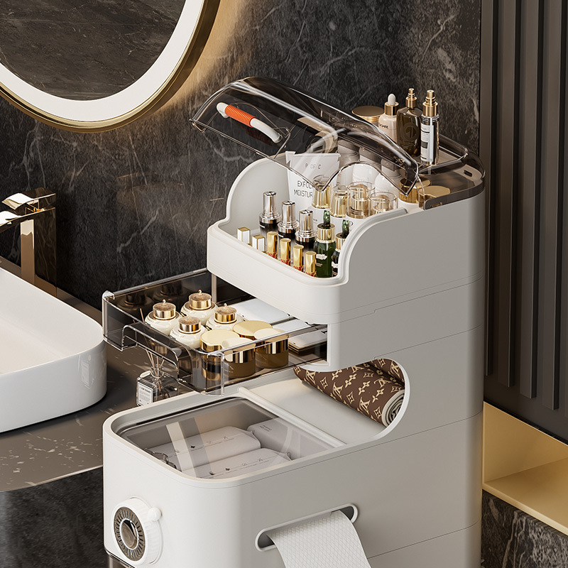 Bathroom Slit Storage Cabinet Ultra-Narrow Drawer Type Toilet Storage Cabinet Bathroom Toilet Floor Shelf Specification drawing