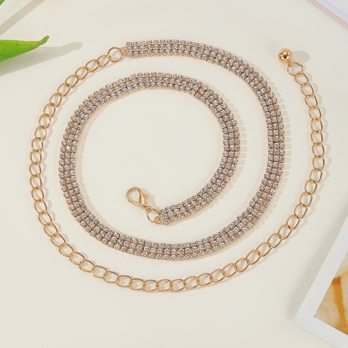 New Spring and summer styles: Simple, fashionable and versatile metal waist chain for women, fine decorative sweaters, shirts, dresses and belts for women Specification image
