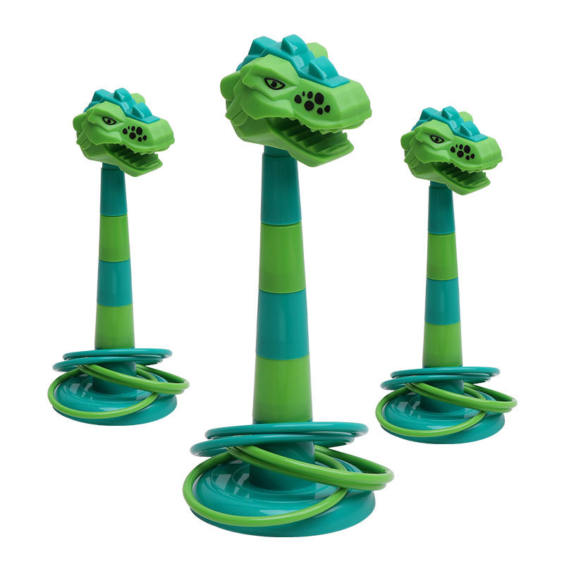Kindergarten loop toy baby loop children's Jenga tower parent-child outdoor educational dinosaur mini loop Item Picture