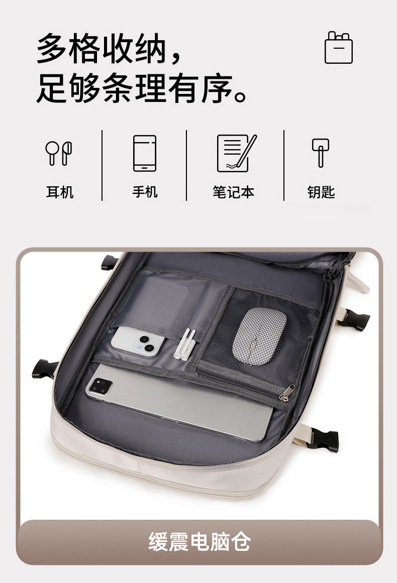 大容量休闲双肩包出差旅行背包干湿分离独立电脑背包详情45