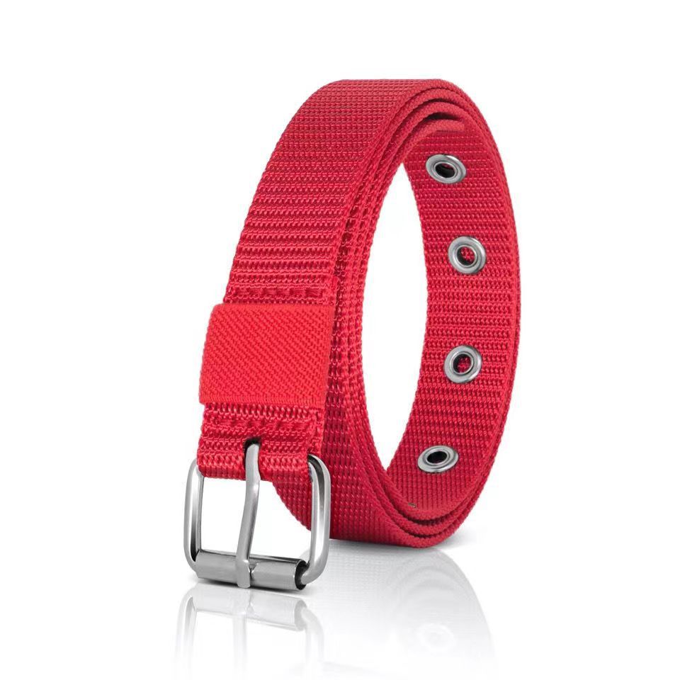 尼龙腰带女时尚潮流细皮带休闲百搭女士韩版针扣学生女款细腰带