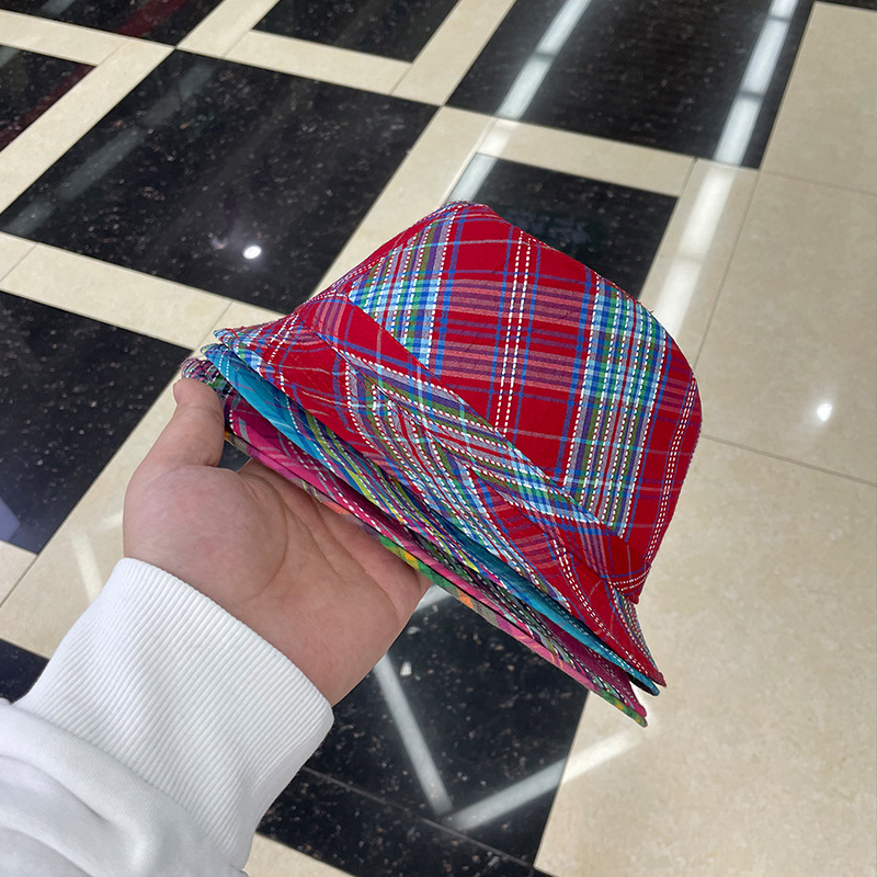 New stylish British checkered fisherman hats, basin top hats, sun protection, high-end and durable clearance for men and women Application Scenario