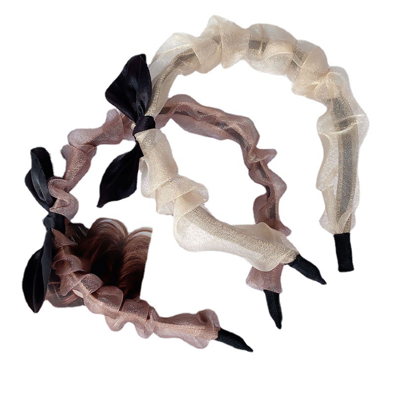 Net Yarn Small Fragrant Wind Organza Hair Band 100 Hair Band Female Korean Sweet Fairy Mori Super Fairy Hair Cave Accessories Item Picture
