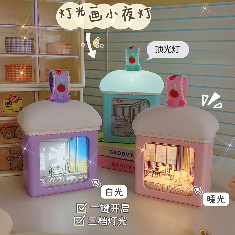 画屋投影灯/房子阴影投灯/睡眠夜灯产品图