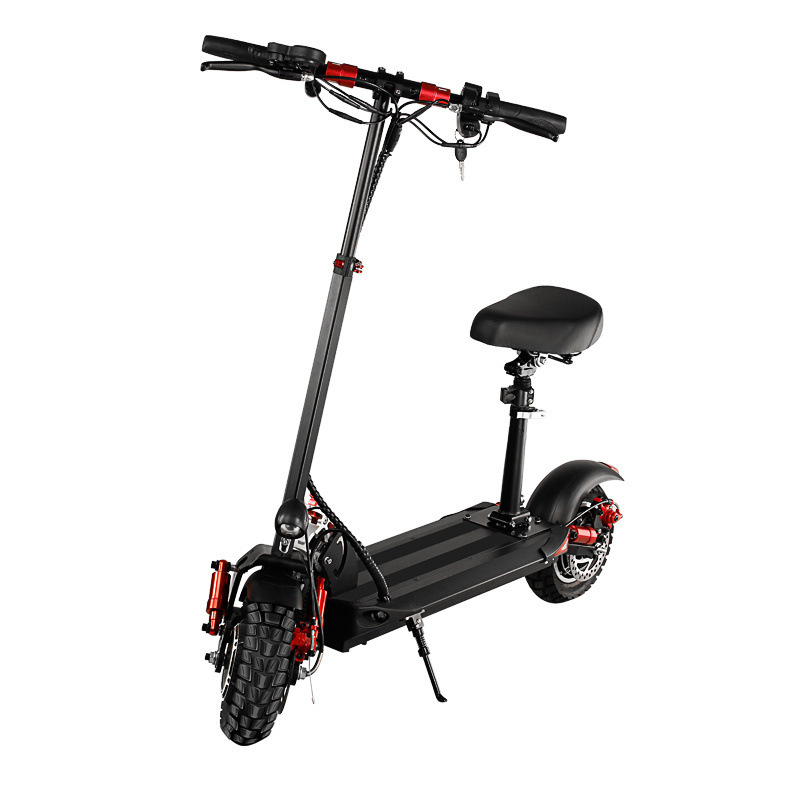 New electric scooter aluminum alloy mini mobility scooter outdoor portable folding two-wheel scooter one piece replacement Item Picture