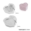 diy gypsum cement scented candle cup with lid, heart-shaped rose storage box, gypsum mirror silicone mold Item Picture