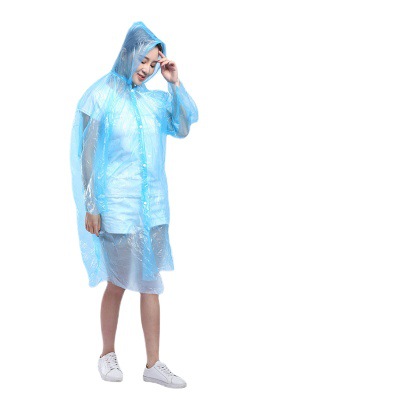 一次性雨衣便携式连体成人款加厚加长批发价儿童分体套装漂流雨披详情5