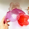 0924 Colorful transparent fruit plate, petal fruit basket, snack plate, plastic candy plate, fruit basket, 1 yuan, 2 yuan, source gift details Picture