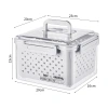 Household refrigerator preservation storage box with handle filter basket, multi-functional transparent preservation box set, dust-proof and sealed Item Picture