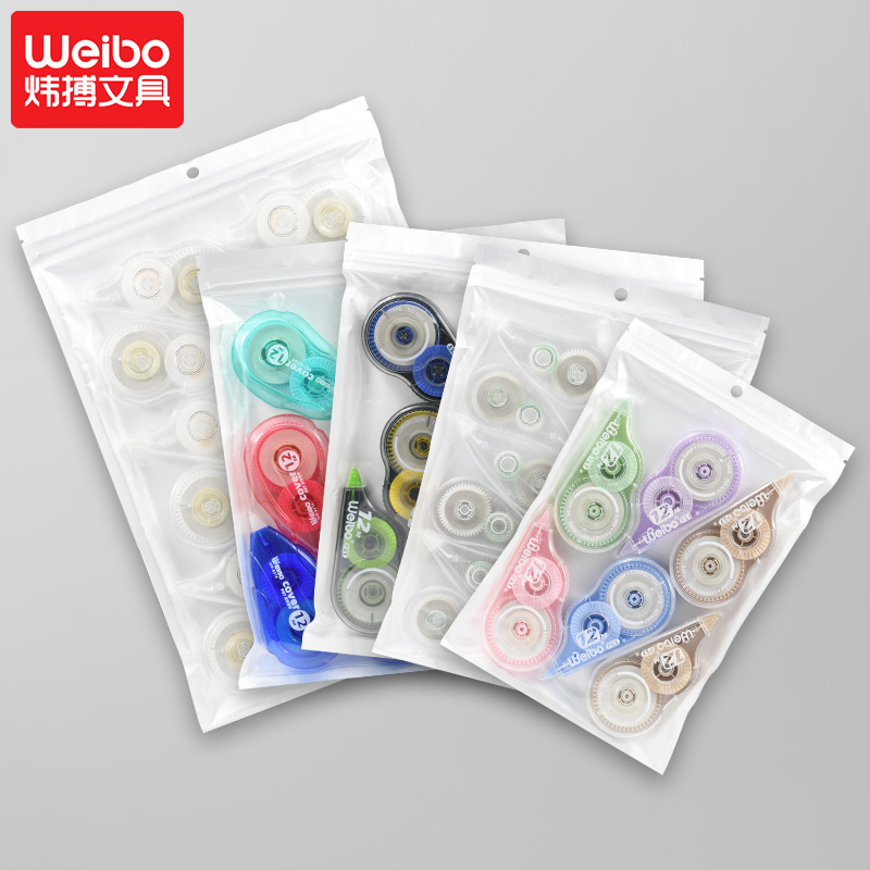 Weibo Stationery Wholesale Correction Tool Cost-effective Set Creative New Cute Transparent Cartoon Mini Correction tape