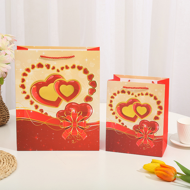 Hot gold powder paper bags