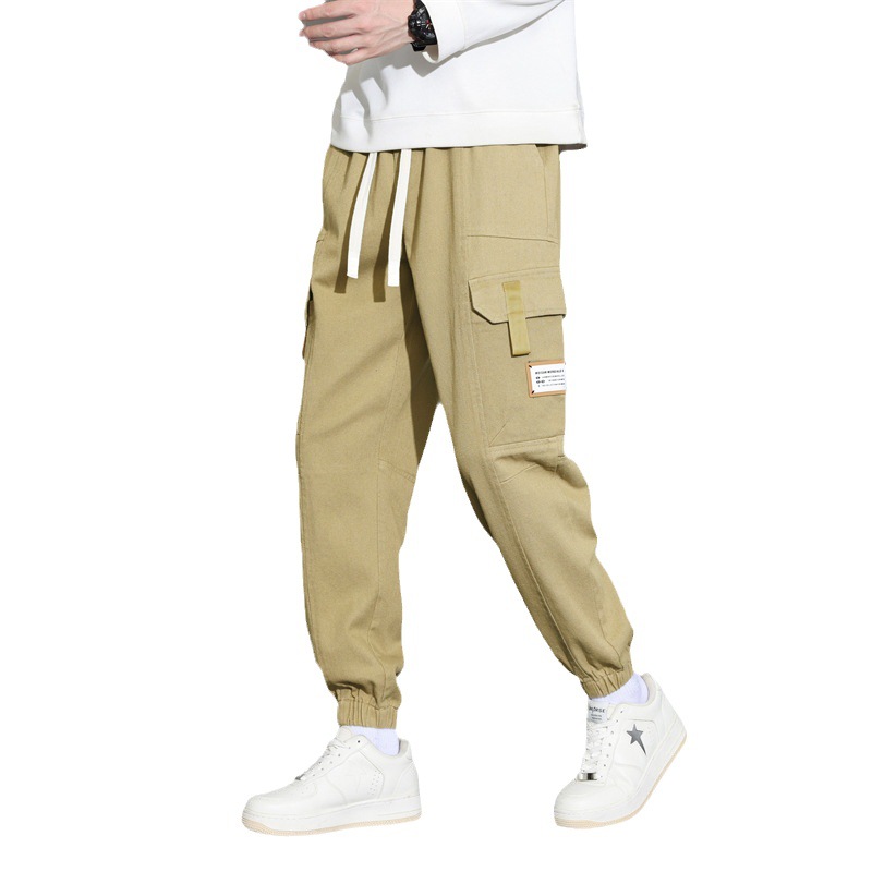 Pantalones de carga hombres 2023 nuevo otoño marca de moda juvenil holgada versátil pies de túnica para hombres tamaño grande pantalones casuales para hombres Item Picture