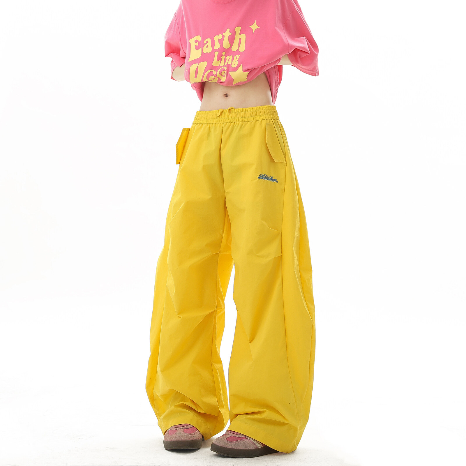 Dopamine Spring/Summer dance Pants, men's and women's outdoor down Pants, American street dance Casual Pants, Paratrooper pants, waterproof sports pants